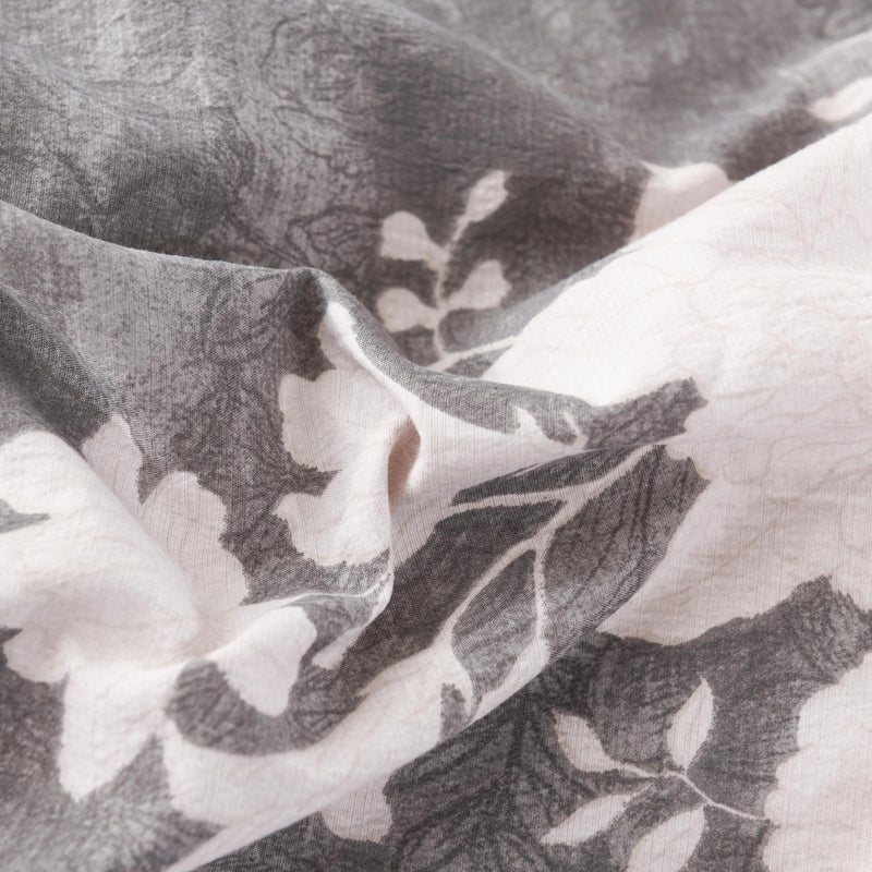 Oli Anderson 3 Piece Floral Comforter Set, Vintage Botanical Print Bedding Set, Farmhouse Lightweight Cottagecore Bed in a Bag with Ruffle Flowers Comforter (Brown, Queen) - Image 4