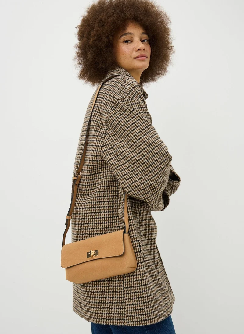 Matalan Tan Faux Suede Cross Body Bag