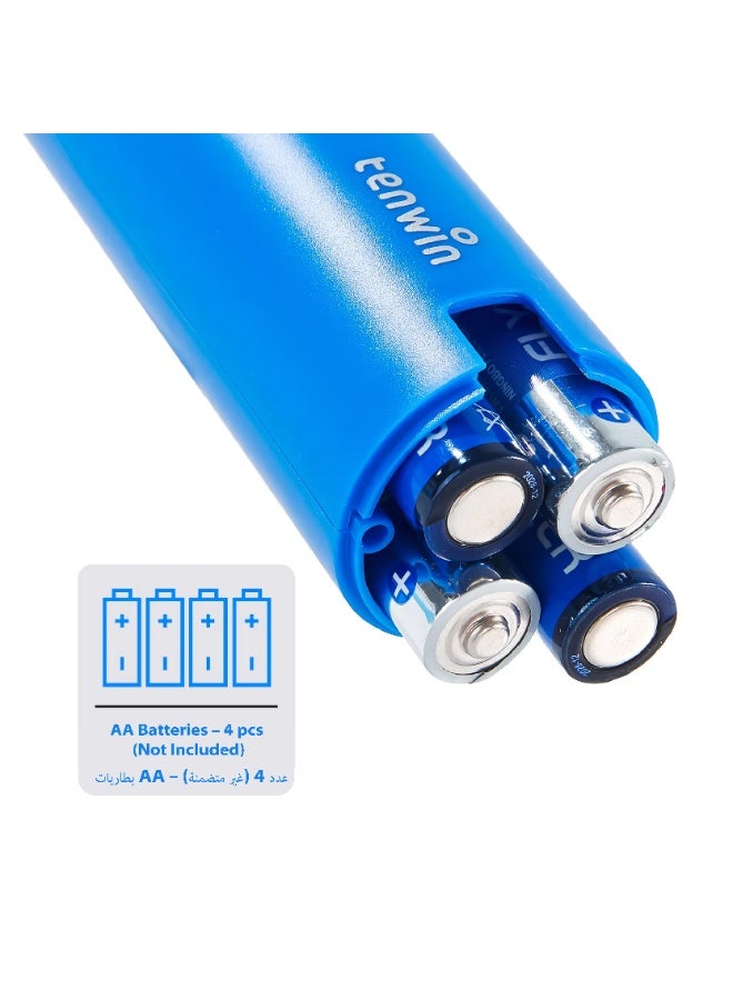 Tenwin Airbrush Marker Kit – Electric Spray Pen for DIY Art, 12 Dual-Tip Water-Based Marker Pens, 8 Airbrush Templates - Image 3