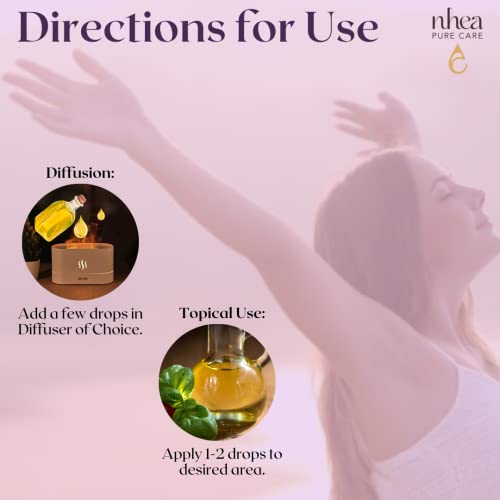 Nhea Pure Care Lavender Essential Oil 10ml | For Mental Relaxation | Improves Skin & Hair Texture | Reduces Stress & Treats Anxiety | Fades Scars & Controls Acne | Promotes Sound Sleep | Pack of 1 - Image 3