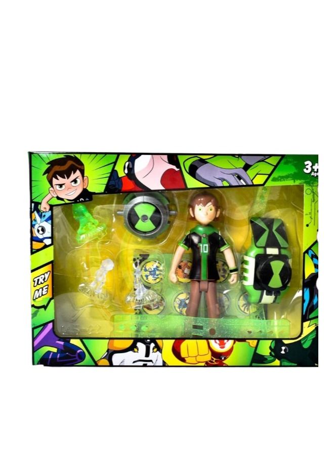 Toy Box Ben 10 Omnitrix Disc Shooter Watch Play Action Figure Toy Set  - Image 1