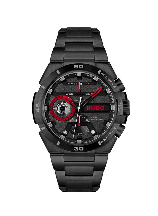 HUGO BOSS - Men's Analog Round Shape Stainless Steel Wrist Watch 1530339 - 46 Mm - Image 1