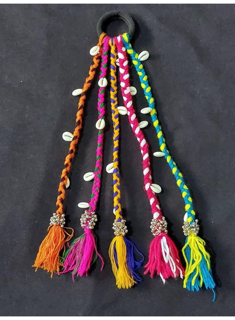 Trevico Hair Braids Extensions for Girls & Women – Rainbow Color Braided Hair Accessories - Image 3