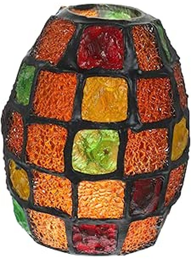 Colorful Mosaic Glass Lamp Shade for Bedroom Living Room Hallway Easy Install - Image 1