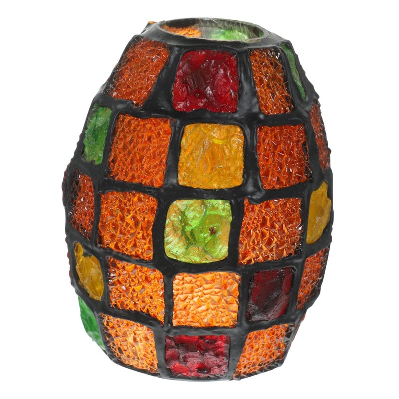 Colorful Mosaic Glass Lamp Shade for Bedroom Living Room Hallway Easy Install - Image 2