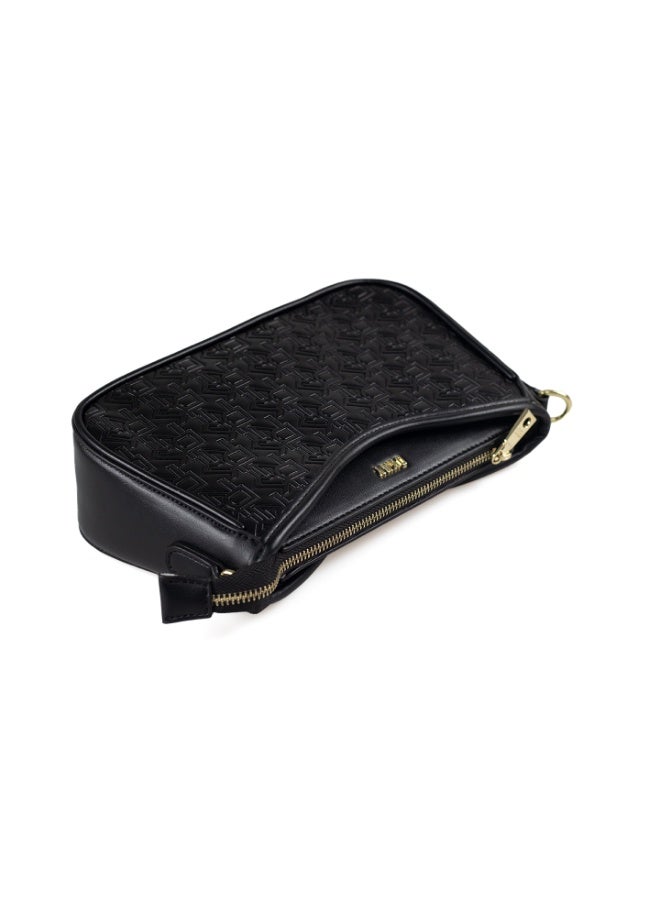 Donna Karan 2026 New Style DKNY Women Monogram  Shoulder Bag, Ladies PU Leather Crossbody Handbag with Extended Metal Chain for Daily Casual Work - Image 4
