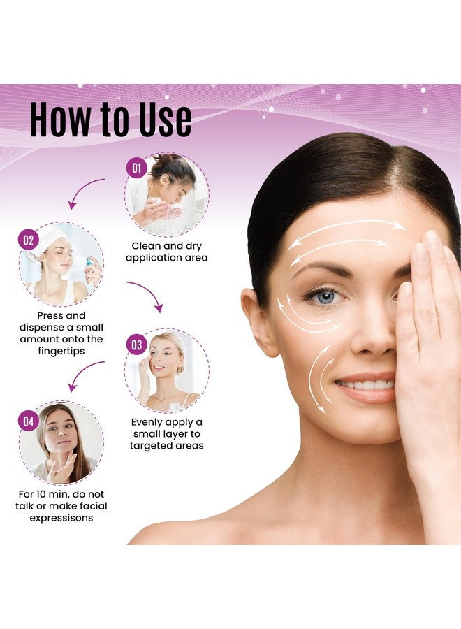 DERMAXGEN 60 Second Instant Wrinkle Corrector Pure Organic + Peptide Complex, Amazing Results For All Skin Types 0.7 Fl Oz / 20 Ml - Image 3