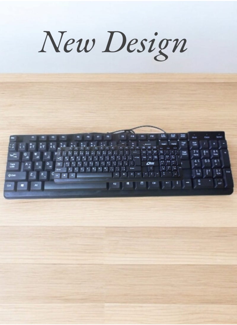 Zero New design Effectively USB 2.0 Keyboard Black  - Image 3