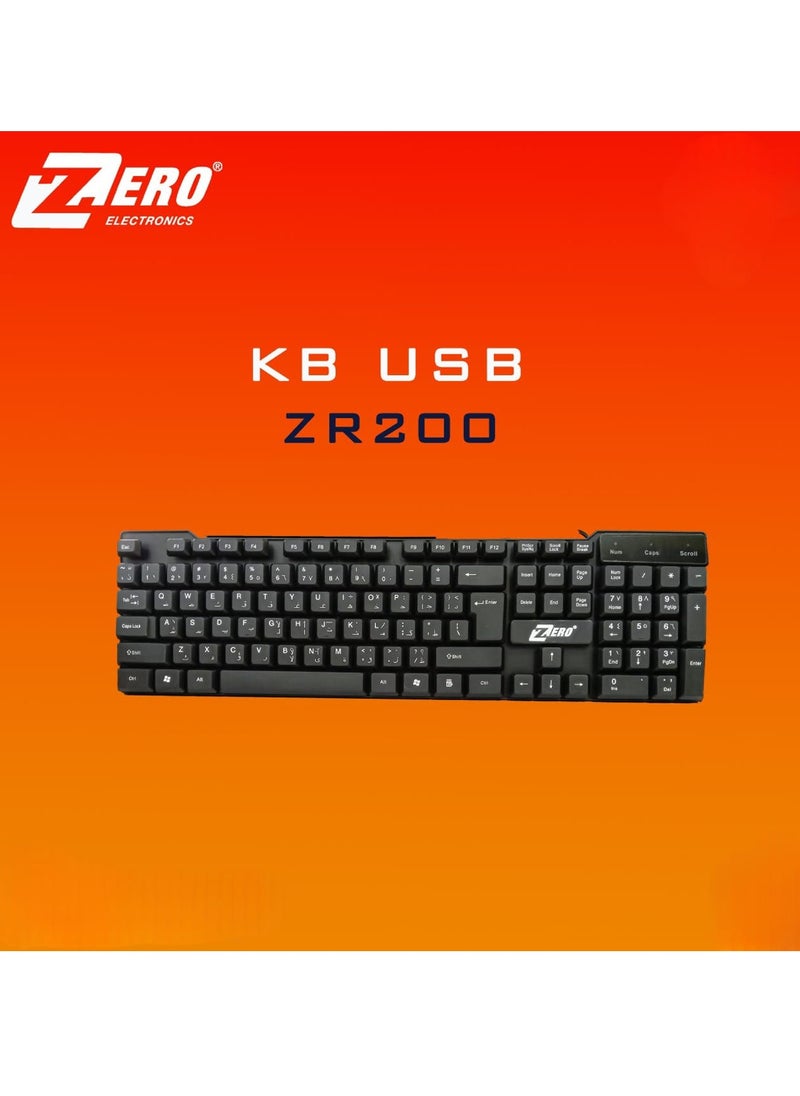 Zero New design Effectively USB 2.0 Keyboard Black  - Image 4