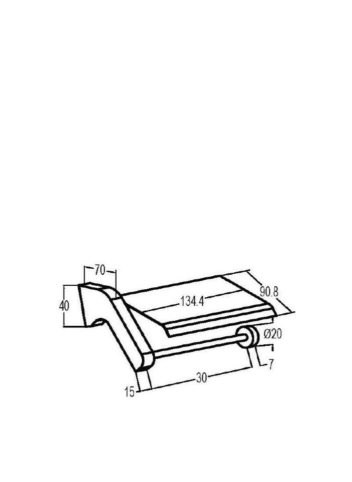 Kludi Rak - KLUDI RAK Chrome Plated Tissue Paper Roll Holder (RAK26004) - Image 1