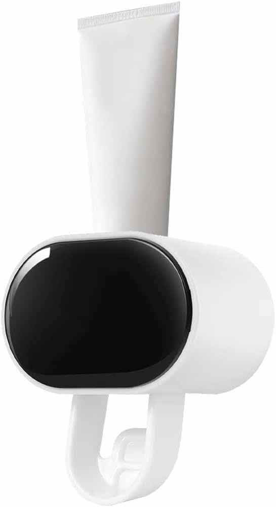 TGOPIT منظم موزع معجون الأسنان الأوتوماتيكي TGOPIT المثبت على الحائط، ضاغط معجون أسنان ذاتي اللصق، حامل معجون أسنان بدون استخدام اليدين، مجموعة ضاغط للأطفال والبالغين - Image 1