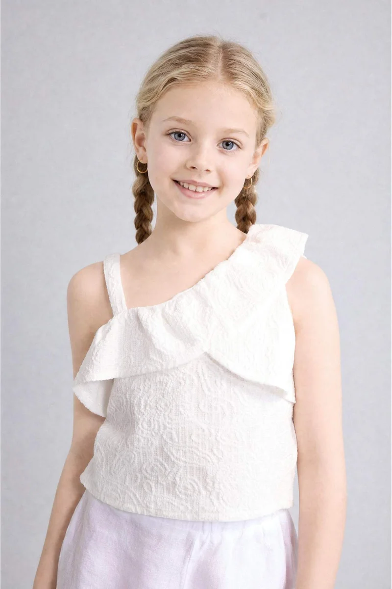 DeFacto Girl Floral Short Sleeve T-Shirt