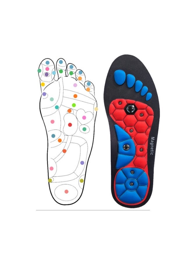 Magnetic Massage Insoles, Massage The Acupuncture Points On The Soles Of The Feet, Relieve Fatigue, With  Arch Support, Foot Therapy Insoles For Men And Women - Image 3