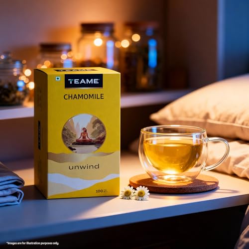 TE-A-ME Chamomile Tea - 100 Tea Bags | Chamomile Tea for Sleep | Helps in Stress Relief & Relaxation - Image 3