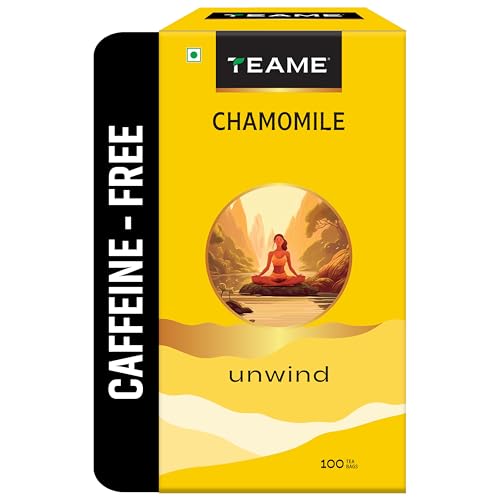 TE-A-ME Chamomile Tea - 100 Tea Bags | Chamomile Tea for Sleep | Helps in Stress Relief & Relaxation - Image 1