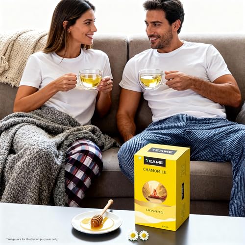 TE-A-ME Chamomile Tea - 100 Tea Bags | Chamomile Tea for Sleep | Helps in Stress Relief & Relaxation - Image 2