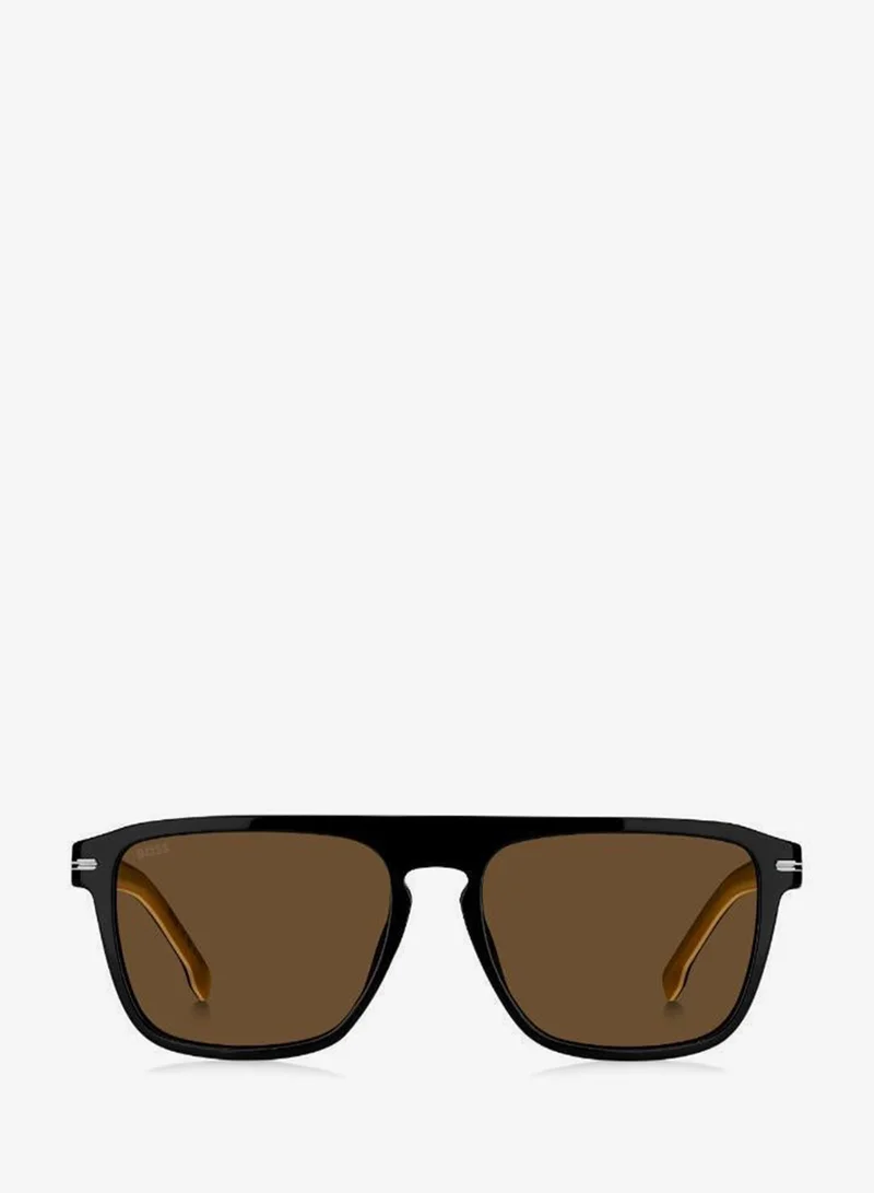 BOSS  Men's UV Protection Sunglasses Boss 1599/S Black 43.9 - Lens Size: 56 Mm for Men | Best Price UAE