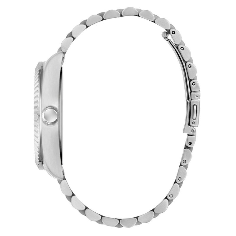 GUESS ساعة يد متعددة الوظائف للرجال جادن بلون فضي GW0977G1 42 مم - Image 3