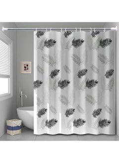 Bathroom Shower Curtain Waterproof Mildew-proof Suit Hole-free Partition Door Curtain Hanging Curtain High-end Bathroom Bath Curtain