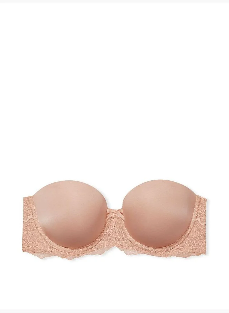 Victoria's Secret Lightly-Lined Lace Strapless Bra