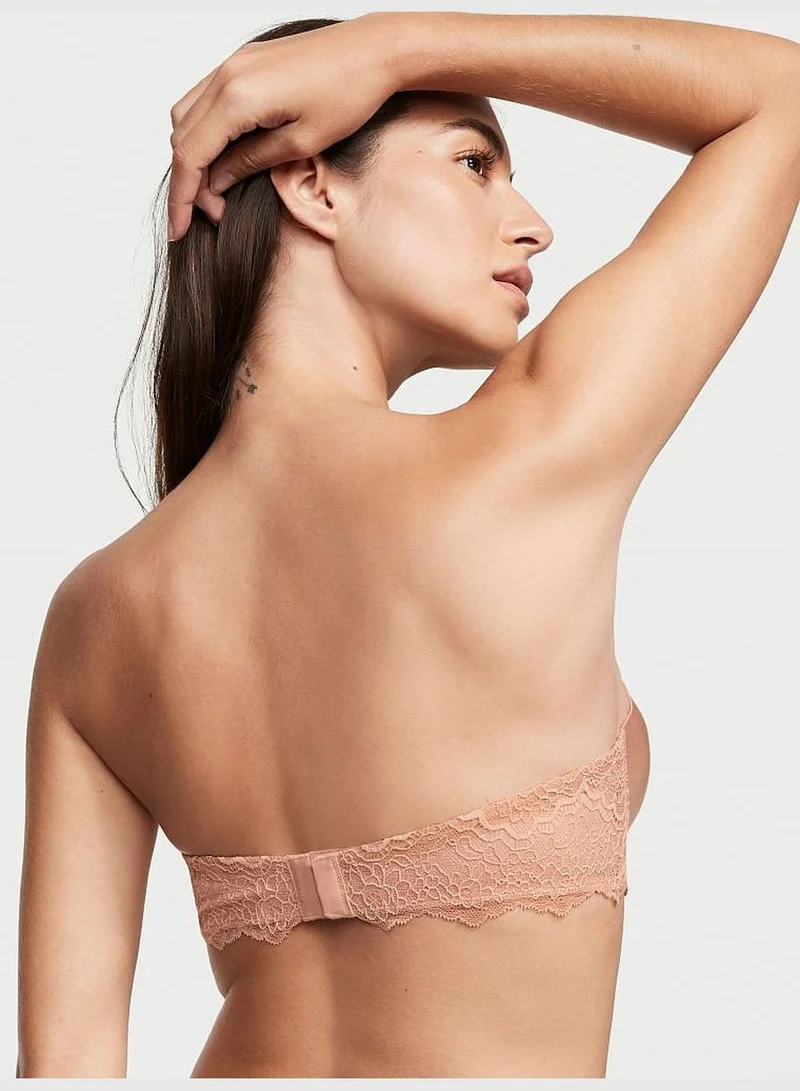 Victoria's Secret Lightly-Lined Lace Strapless Bra