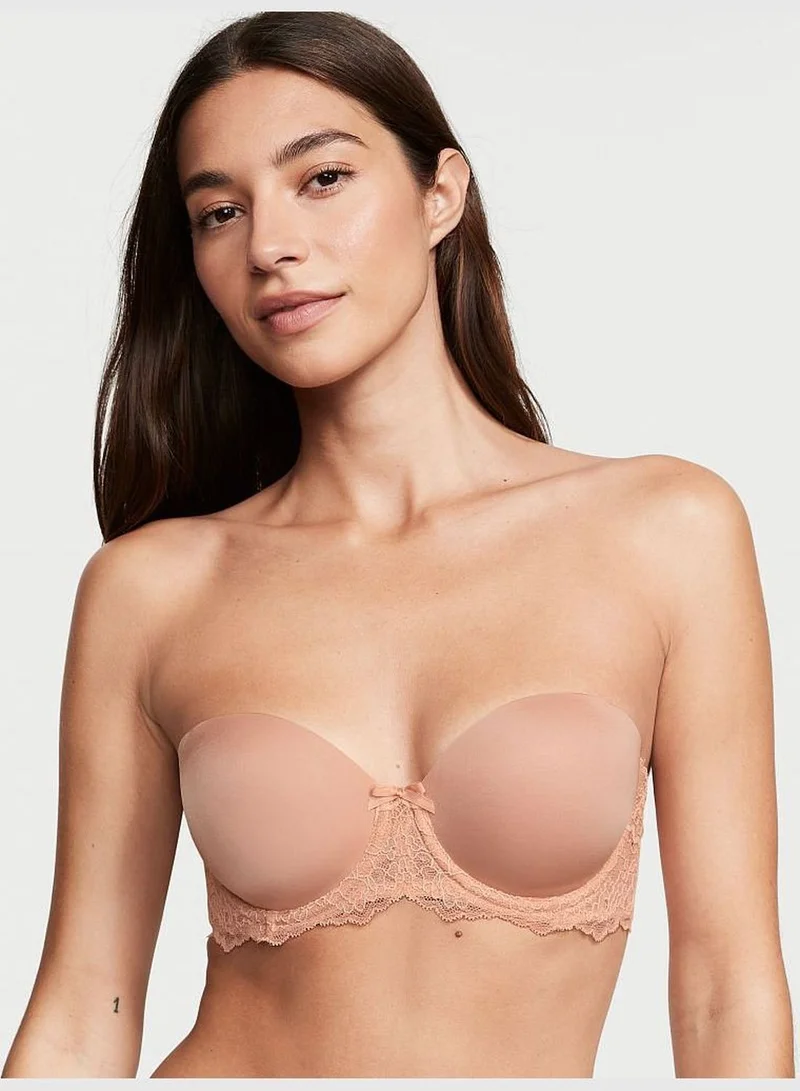 Victoria's Secret Lightly-Lined Lace Strapless Bra