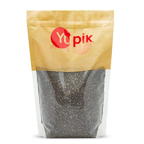 Yupik Raw Black Chia Seeds, 2.2 lb (35.2 oz), Gluten-Free, Kosher, Vegan, Natural Seeds, Plant-Based Superfood, Rich in Fiber, Source of Omega-3, Ideal for Chia Pudding & Smoothies, Gels Easily - Image 5
