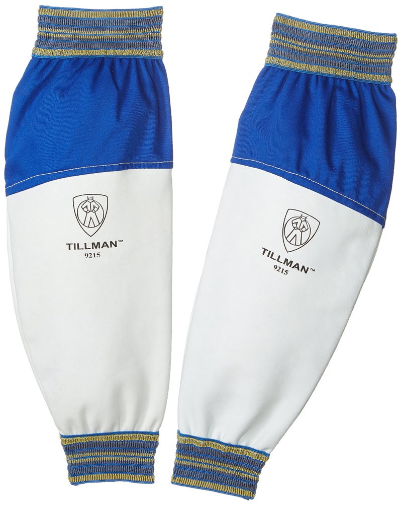 Tillman 9215 GoatskinFR Leather Goatskin Cotton Protective Welding Sleeves 1 PairWhite