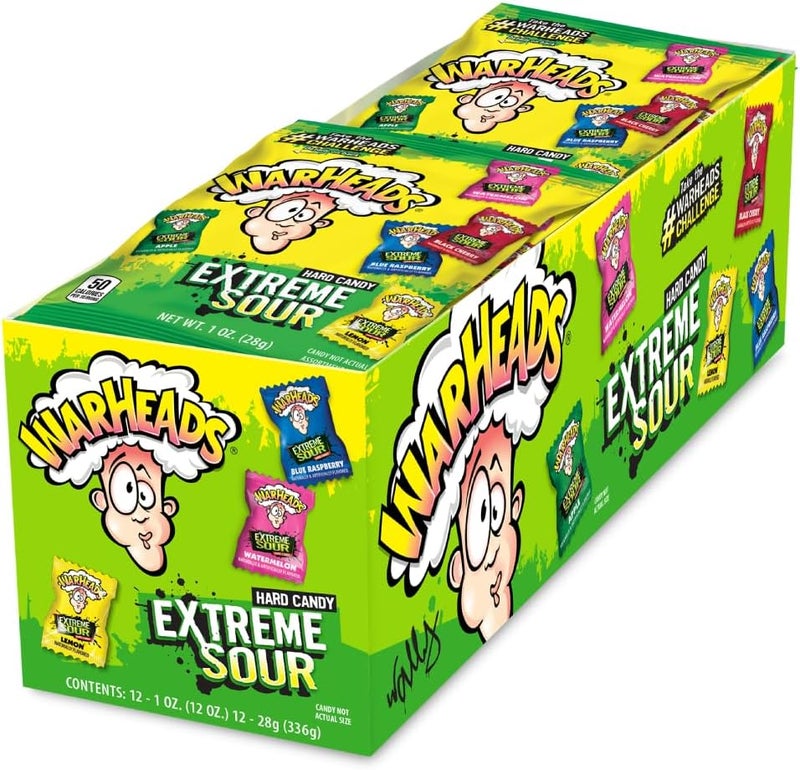 Warheads Mega Extreme Sour Hard Candy - 12 Packs - Image 1