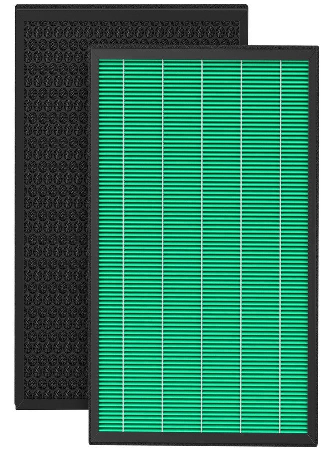 إيزينجو عبوتان من فلاتر بديلة لجهاز تنقية الهواء Coway Airmega Max2 300/300S، فلتر HEPA حقيقي وفلتر كربون نشط 2 في 1، رقم المنتج: AP-1515-FP - Image 1