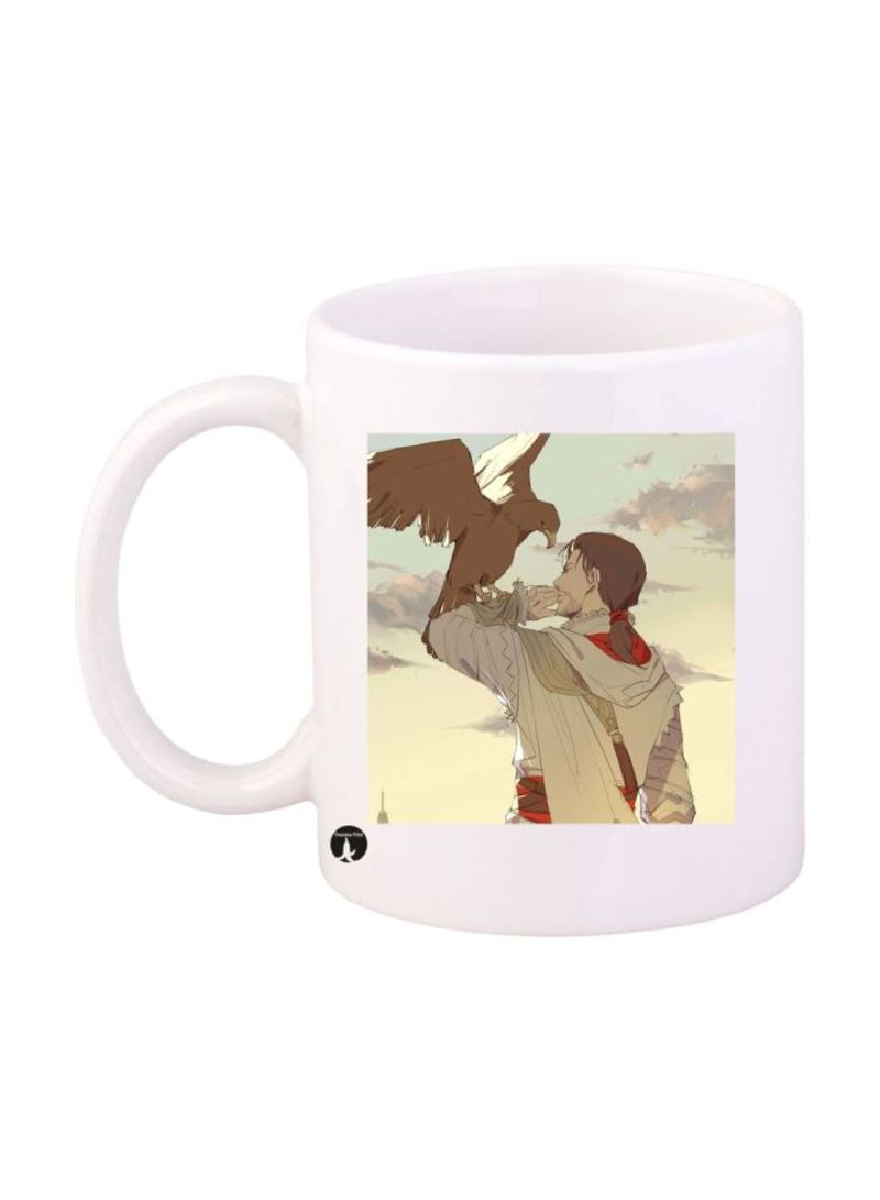 Assassin's Creed Video Game Printed Mug White/Red/Beige Standard Size