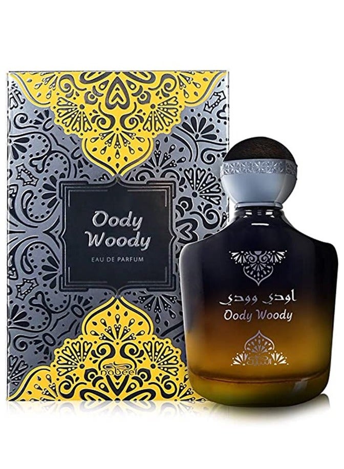 نبيل عطر نبيل عودي وودي أو دو بارفان 100 مل، عطر عود خشبي مركز للرجال، يدوم طويلاً، عطر عربي فاخر - مجموعة عصرية - Image 1