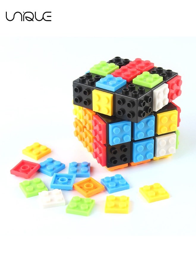 Unique - Magic Cube, Cube Puzzle, Magic Cube, 3 x 3, Brain Teaser Puzzle Cubes, Decompression Toy, Thinking Game for Children and Adults - Image 1