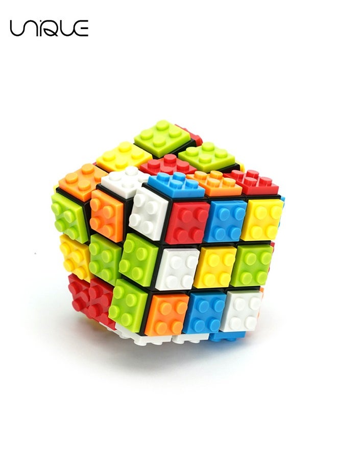 Unique - Magic Cube, Cube Puzzle, Magic Cube, 3 x 3, Brain Teaser Puzzle Cubes, Decompression Toy, Thinking Game for Children and Adults - Image 1