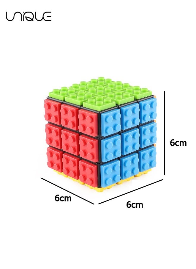 Unique - Magic Cube, Cube Puzzle, Magic Cube, 3 x 3, Brain Teaser Puzzle Cubes, Decompression Toy, Thinking Game for Children and Adults - Image 1