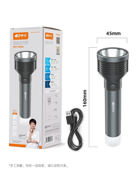 CINEFX Metal Body Rechargeable LED Flashlight with HIGH Power 50W Torch and Lamp , Long Range LED Light Tube Backlight Rechargeable Powerful Battery Torch Light 8 hrs Torch Emergency Light