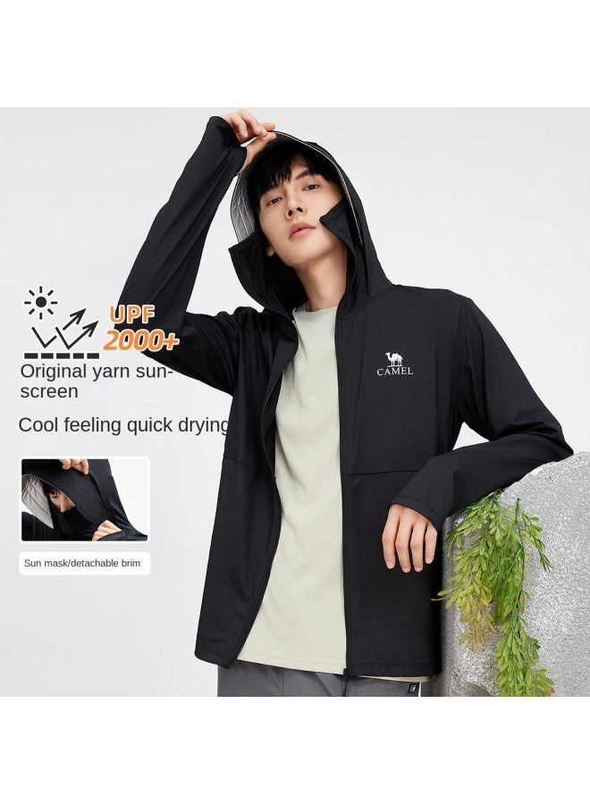 camel Upf50+ Original Yarn Sun Protection】men's Sun Protection Shirt, Quick-dry Cooling Anti-uv Skin Jacket - Image 2