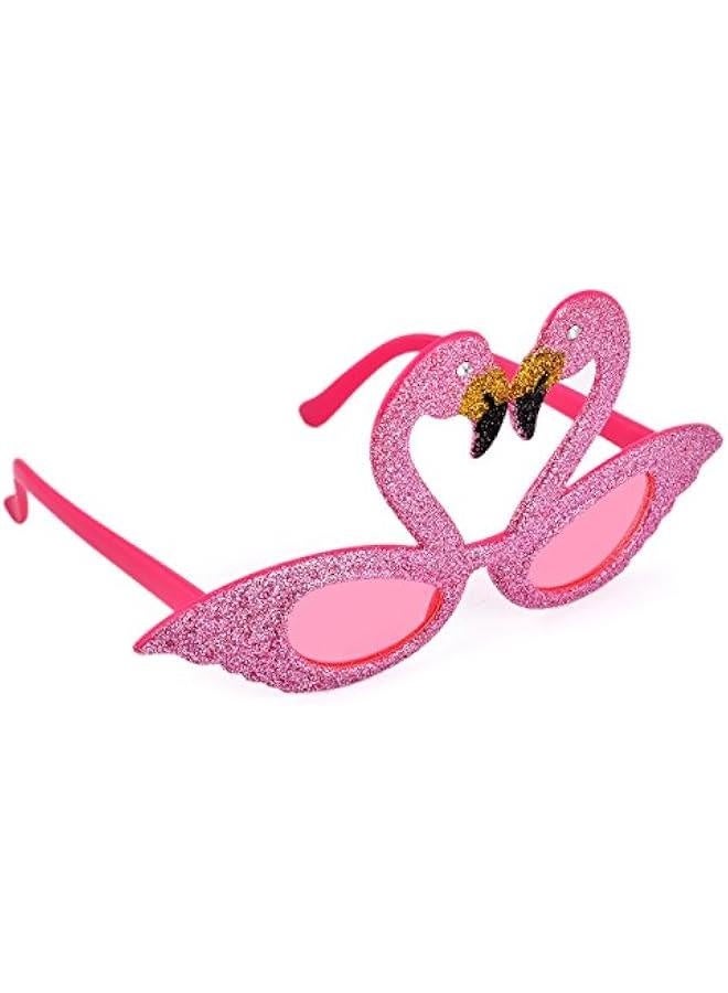 PLAY BLING Party Sunglasses Hawaiian Flamingo Sunglasses Novelty Eyewear for Kids Fancy Dress - Image 5