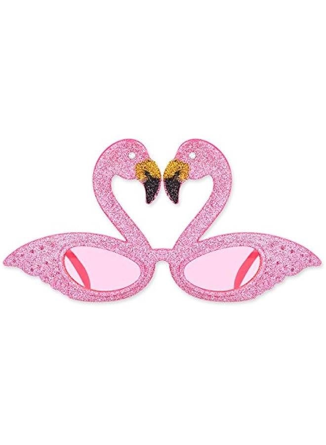 PLAY BLING Party Sunglasses Hawaiian Flamingo Sunglasses Novelty Eyewear for Kids Fancy Dress - Image 1