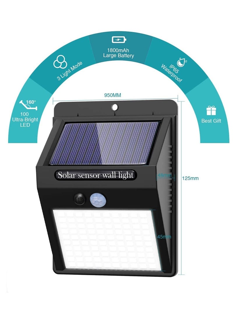 1Piece 20 LED Solar PIR Motion Sensor Outdoor Night Wall Lamp Black/White - Image 2