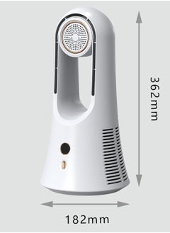 AWALOR Desk Fan Personal Cooling Fan Electric Quiet with 6 Cooling Speeds Table Fan Portable Fan for Living Room Bedroom Traveling, 18.2cmx36.2cm, white  - Image 2