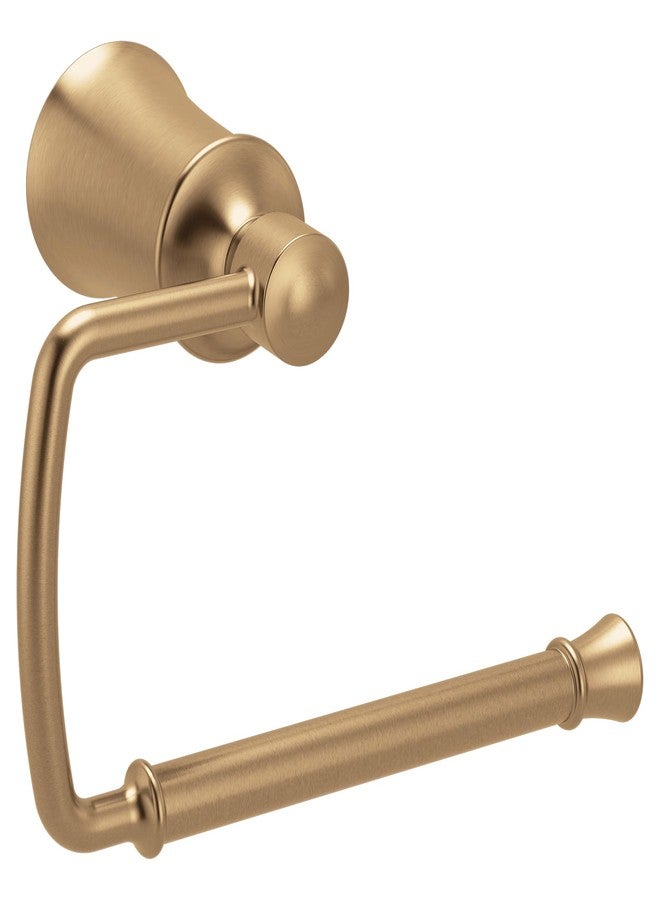 Moen Dartmoor Bronzed Gold Single Post Toilet Paper Holder, YB2108BZG - Image 1