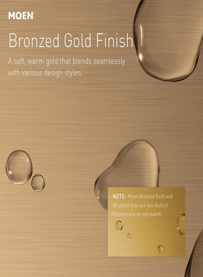 Moen Dartmoor Bronzed Gold Single Post Toilet Paper Holder, YB2108BZG - Image 2