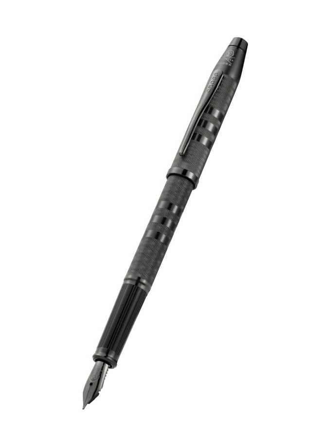 Cross Century II Midnight Black Lacquer with Polished PVD Trim Fountain Pen – Fine Nib - Image 1