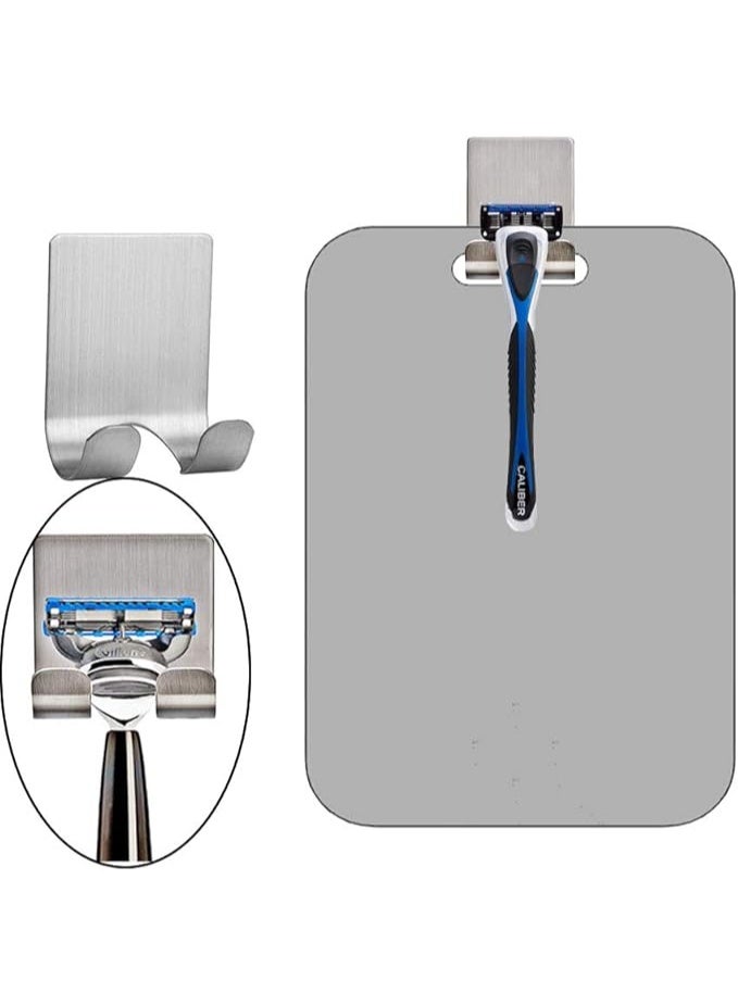 مرآة دش XoYo-Fogless (11inX7.48in) ، مرآة دش مكافحة الضباب ، مرآة الحلاقة المكياج ، مرآة دش بلا إطار ، مرآة معلقة على الجدار (كبيرة ، خطاف الحلاقة) - Image 3