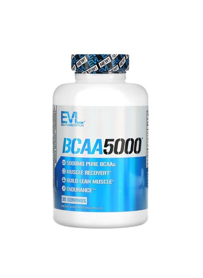 EVLUTION NUTRITION BCAA5000 240 Capsules  - Image 1
