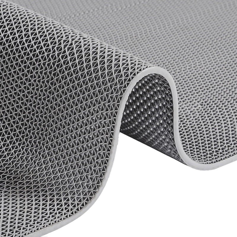 Wet Area Drainage Mat, 5.5mm Thick Non-Slip PVC Floor Mat for Kitchen, Shower Room, Swimming Pool(Grey,90cm x 70cm) - Image 1