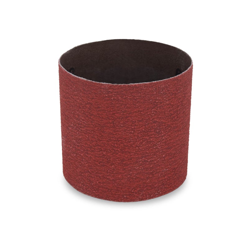 CS Unitec | PTX Zirconium Grinding Belt Sleeve | 80 Grit Metal Grinder Tool Attachment | 3.5" Diameter x 4" Wide, (Pack of 10) - Image 1