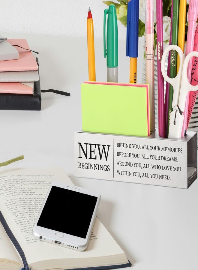 TRCENDE New Beginnings Gifts for Women Men, New job Congratulations Gift Ideas, Going Away Leaving Farewell Gifts for Colleagues for Friends Sister, New Chapter Gift, Pen Holder for Desk XB515 - Image 5