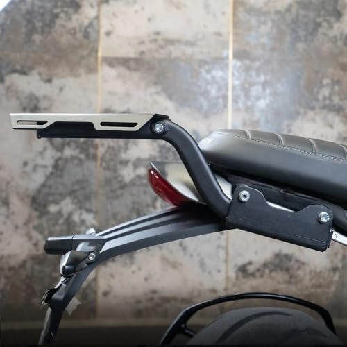 SGTB Top Rack Plate Black Triumph Speed 400 Scrambler 400 X Carrier Backrest - Image 2